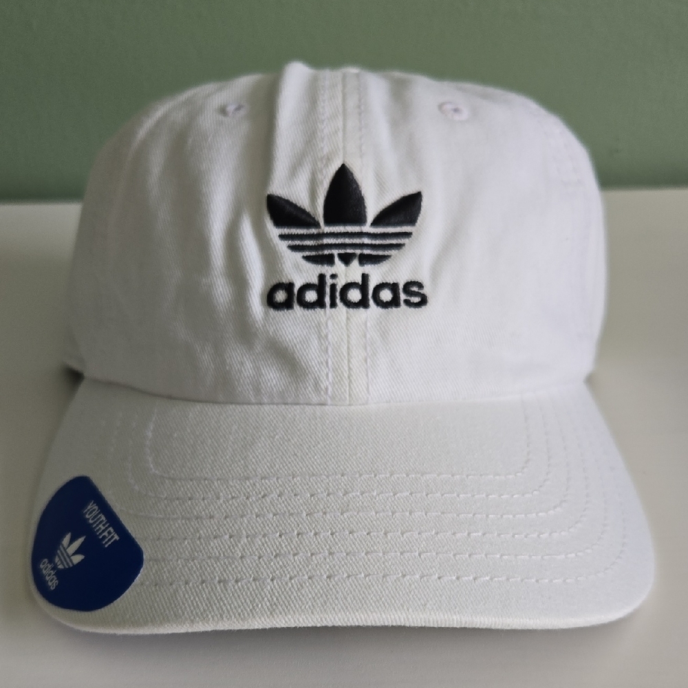 Adidas Originals Youth Relaxed White Hat - Picture 3 of 3
